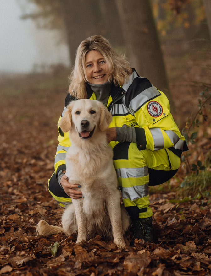 Karin Moritz mit Mali