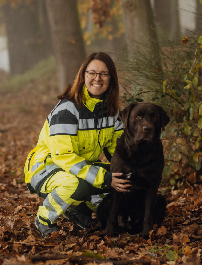 Nina Schröder mit Marley