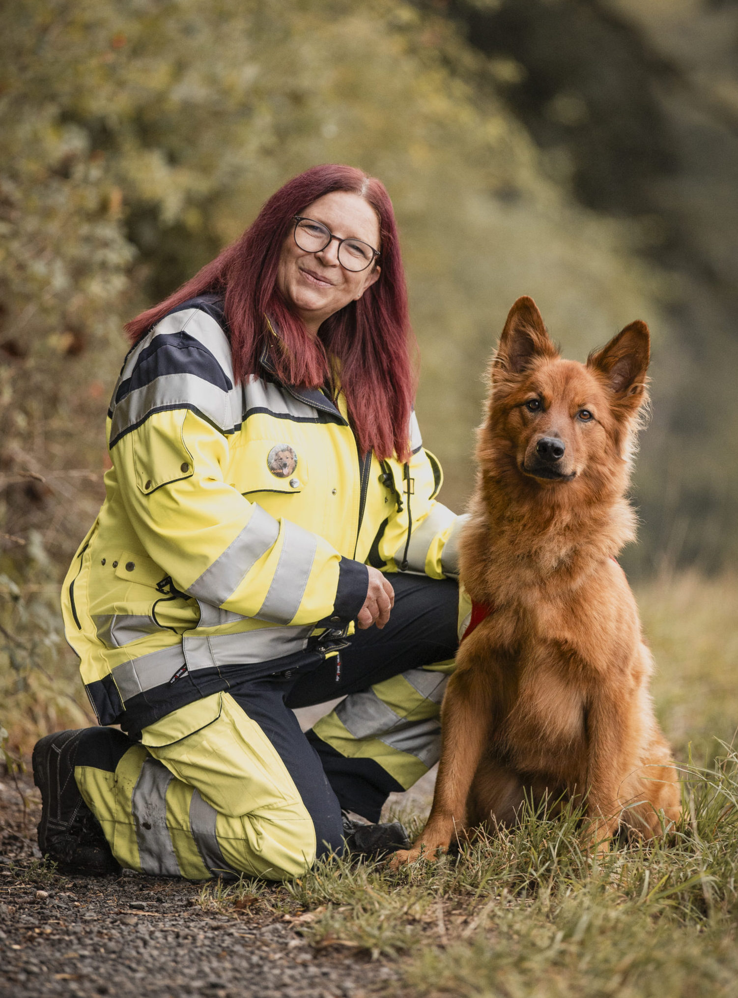 Silke Koch mit Archie